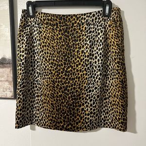 • Dolce & Gabbana Silk Animal Print Skirt •